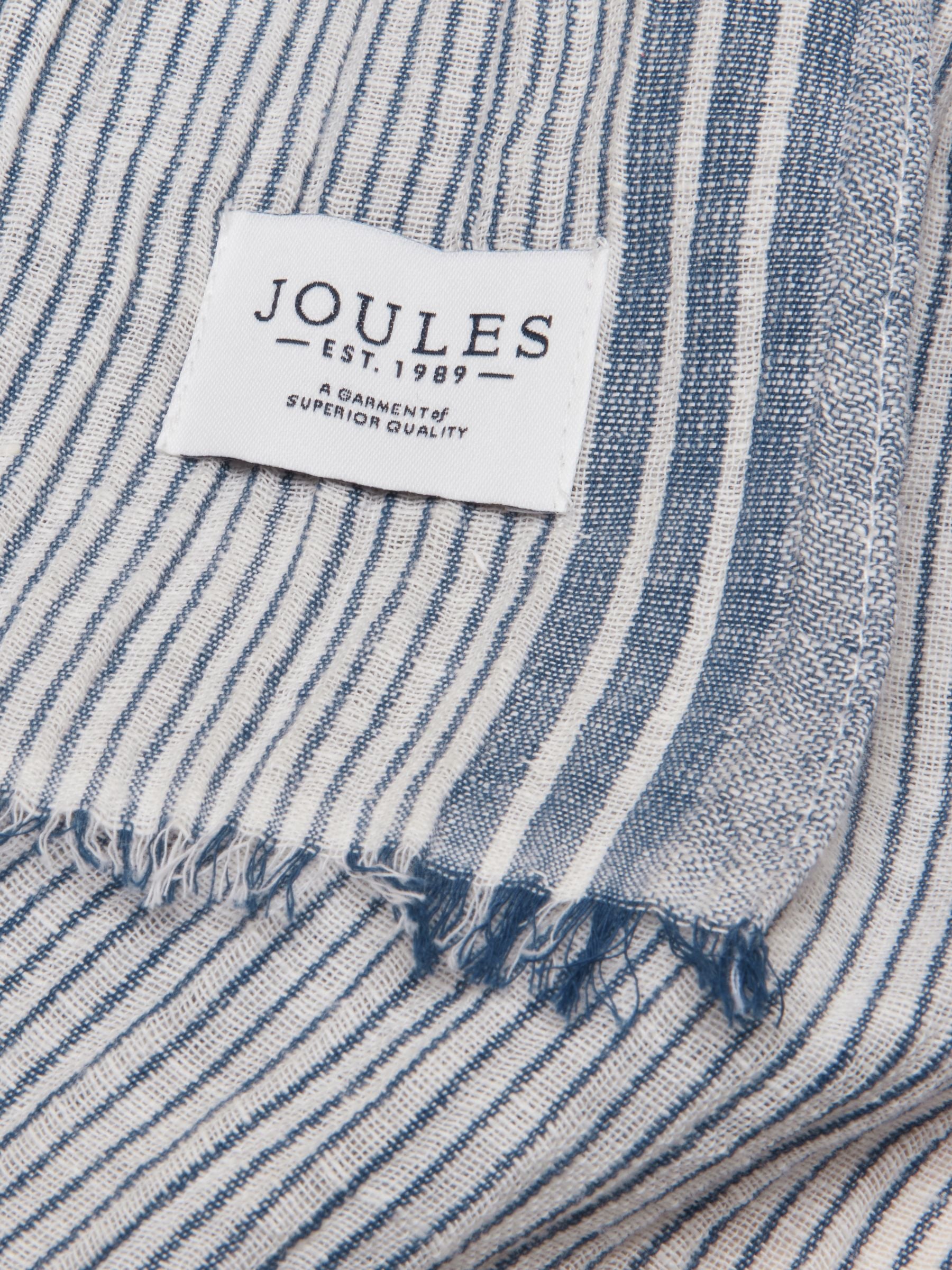 Orla Navy Stripe Printed Scarf