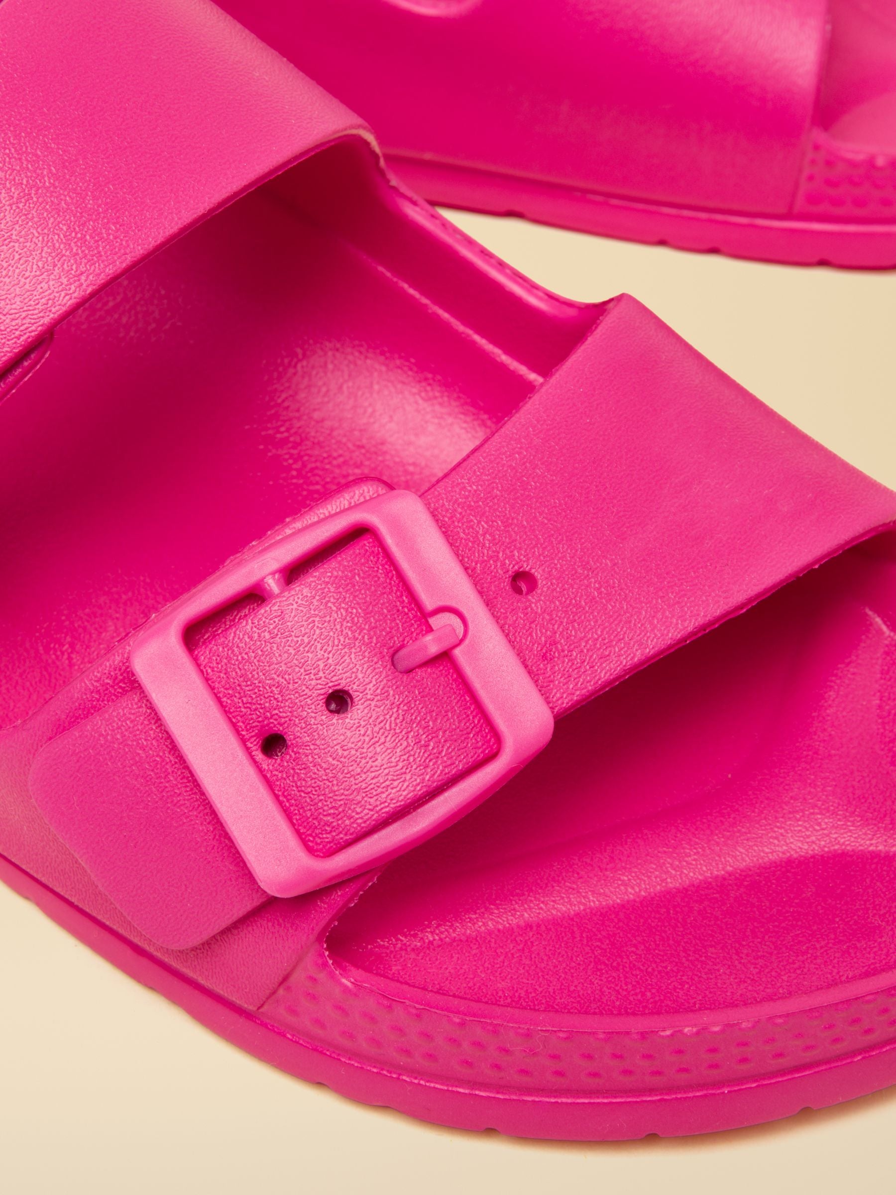 Sunseeker Bright Pink EVA Double Buckle Sliders