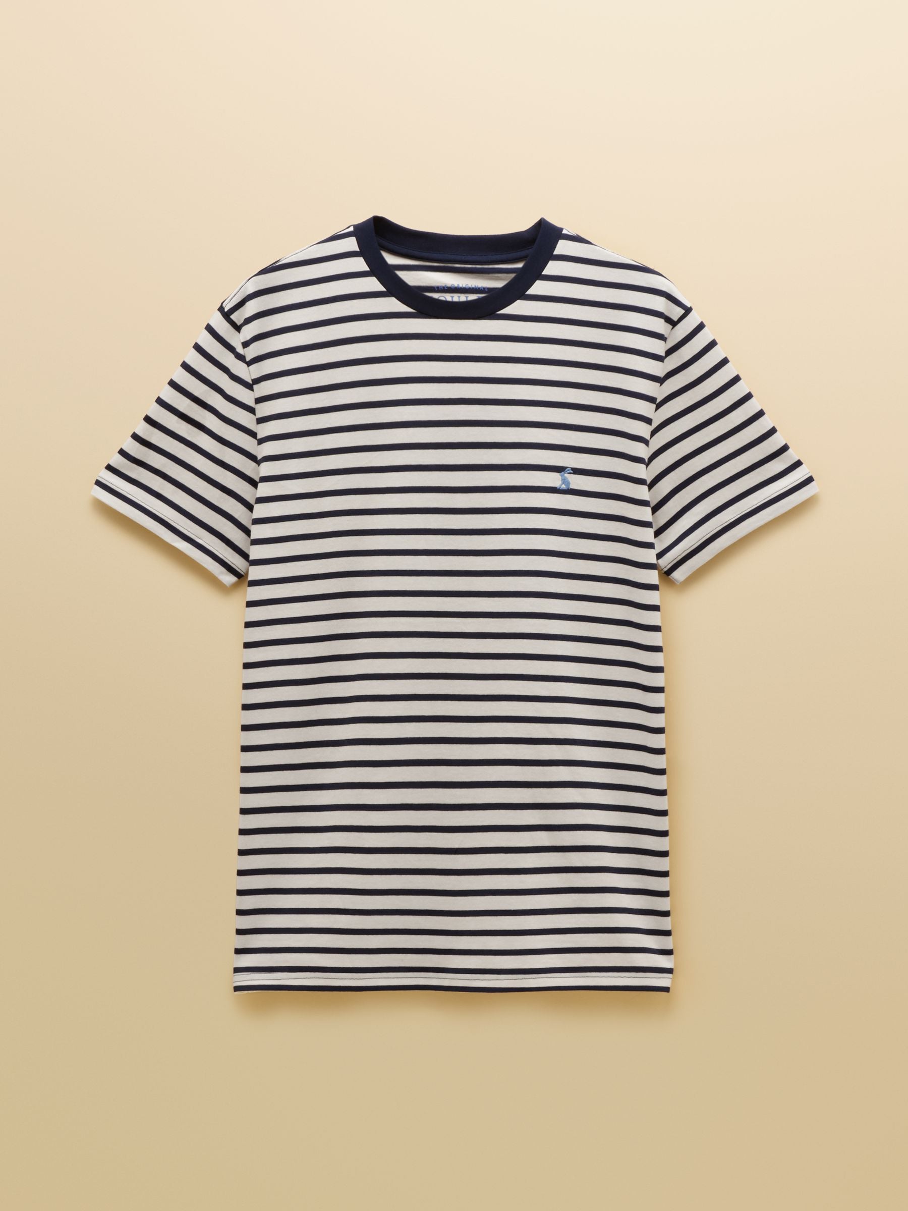 Everyday Navy & White Stripe Classic Fit Cotton T-Shirt