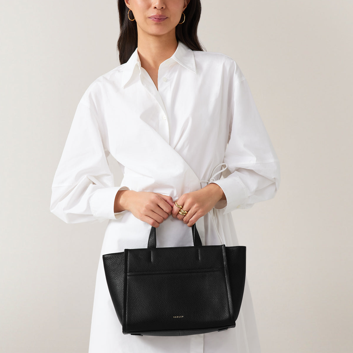 Oak Street Medium Ziptop Grab Black