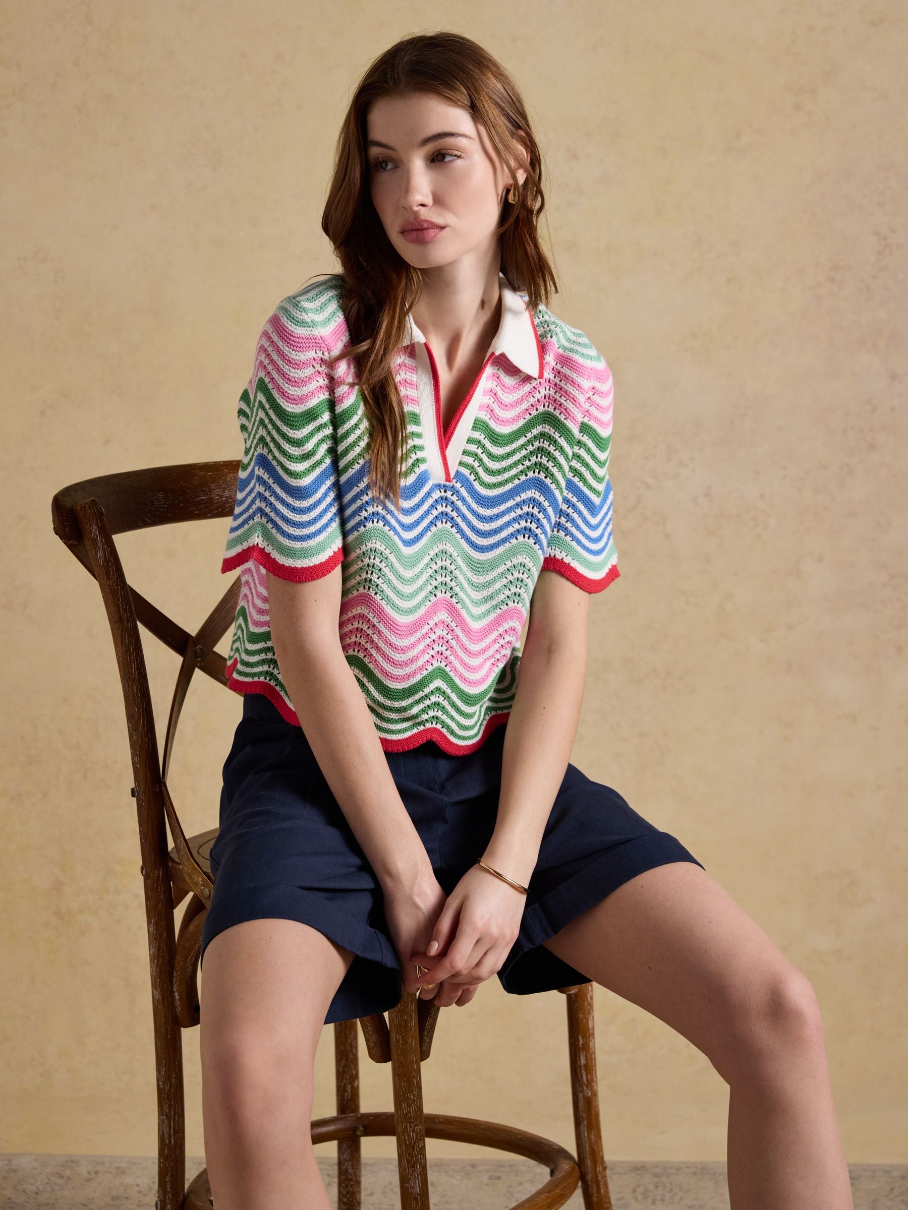 Bay Navy Smart Tailored Shorts
