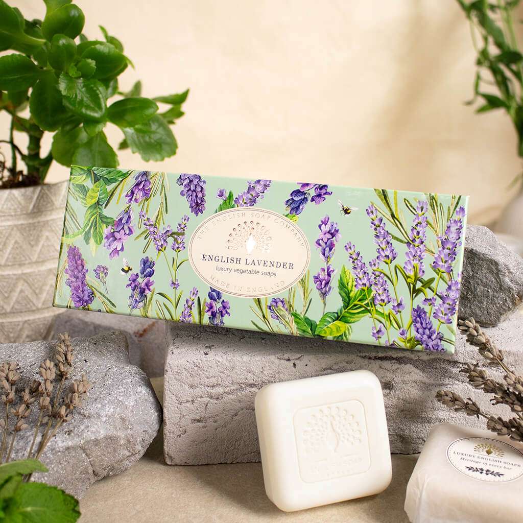 Heritage English Lavender Triple Soap Gift Box
