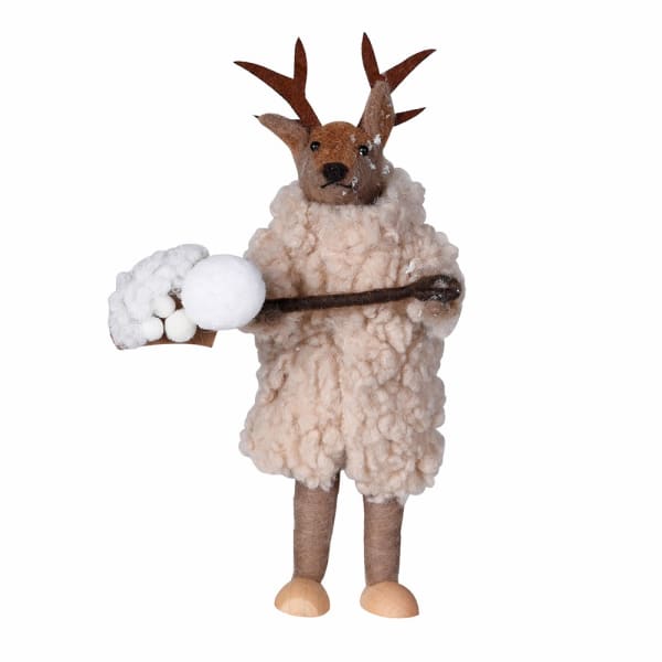 Snowy Shovel Reindeer