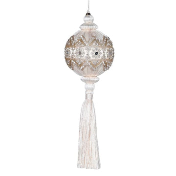 White Glitz Bauble