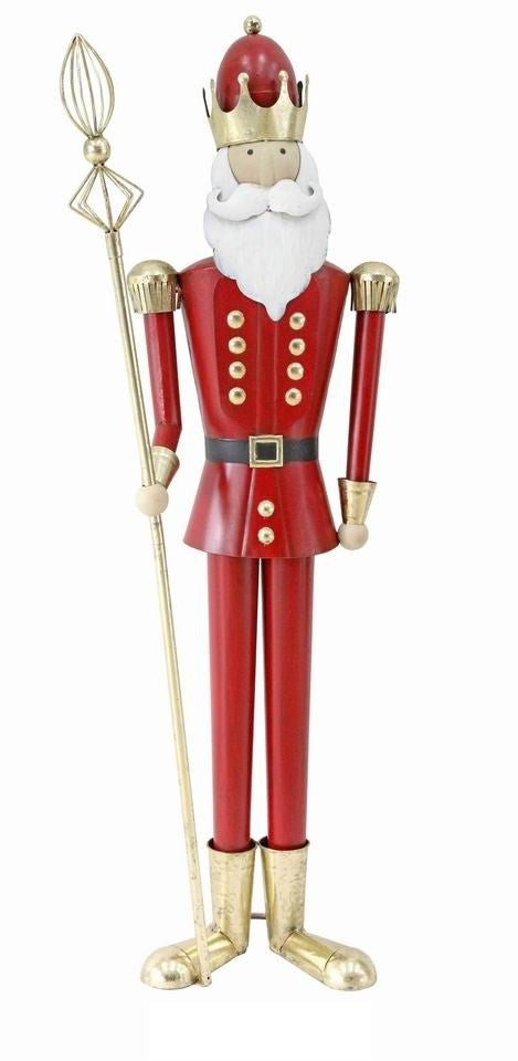 METAL STANDING RED SOLDIER