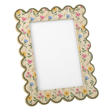 Floral Scallop Edge 7x5 Photo Frame