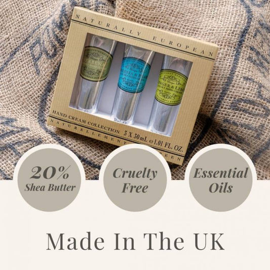 Naturally European Mini Hand Cream Collection 3 x 30ml