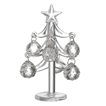 Glass Tree With Crystal Baubles