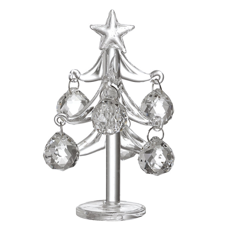 Glass Tree With Crystal Baubles