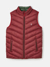 Crofton Berry Red Showerproof Quilted Gilet