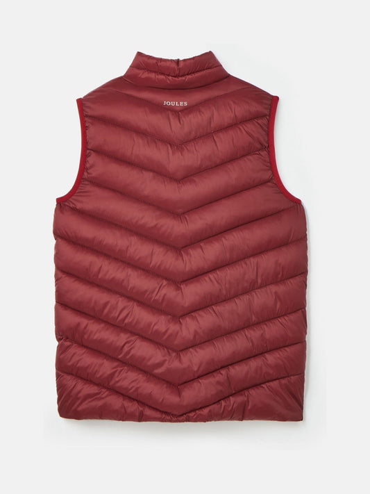 Crofton Berry Red Showerproof Quilted Gilet