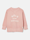 Sundaze Pink Crew Neck Slogan Sweatshirt