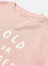 Sundaze Pink Crew Neck Slogan Sweatshirt