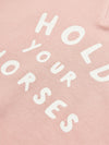 Sundaze Pink Crew Neck Slogan Sweatshirt