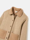 Sadie Natural Borg Fleece Jacket