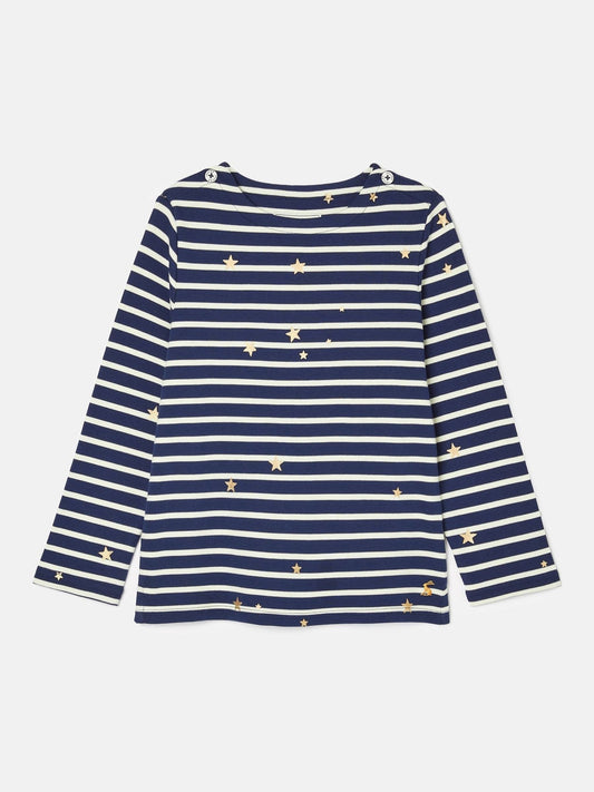 Harbour Navy Blue Long Sleeve Top