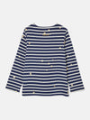 Harbour Navy Blue Long Sleeve Top