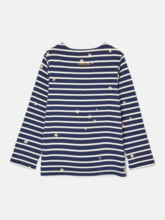 Harbour Navy Blue Long Sleeve Top