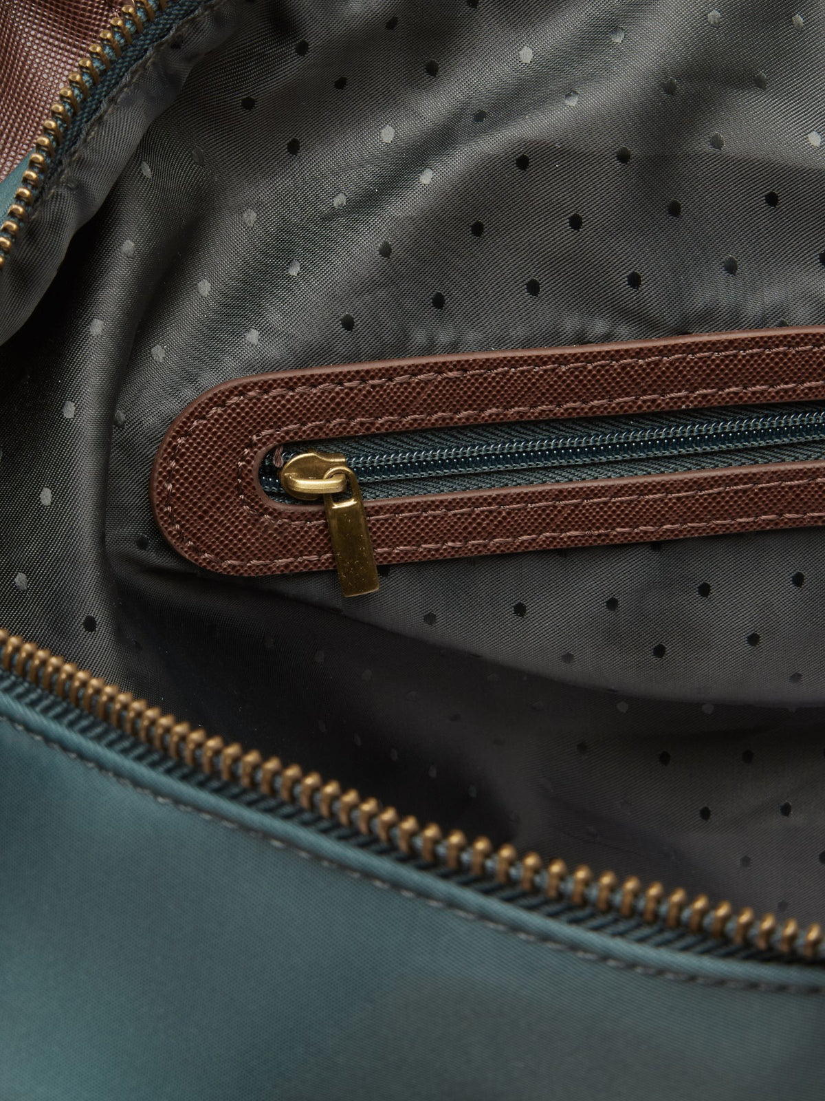 Edie Zip Top Shopper Bag - Bottle Green