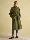 Epwell Green Waterproof Belted Trench Coat