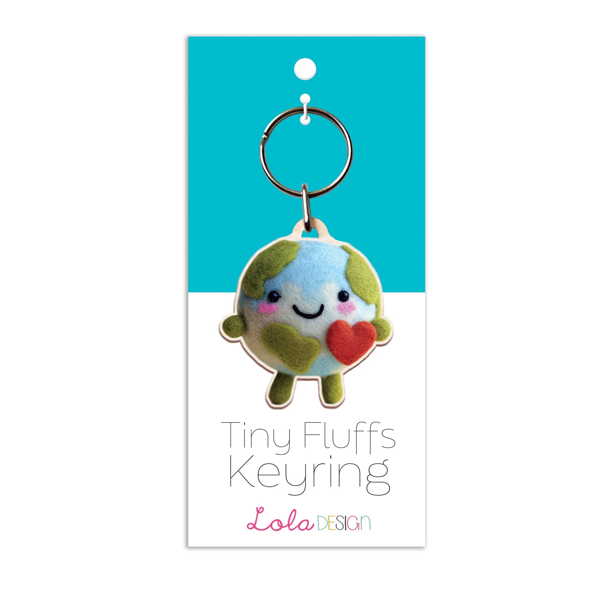 Love the Earth Keyring by Lola Design Ltd