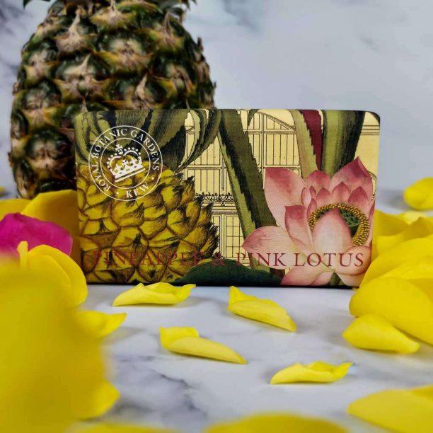 Kew Gardens Pineapple and Pink Lotus Soap - 240g - RUTHERFORD & Co