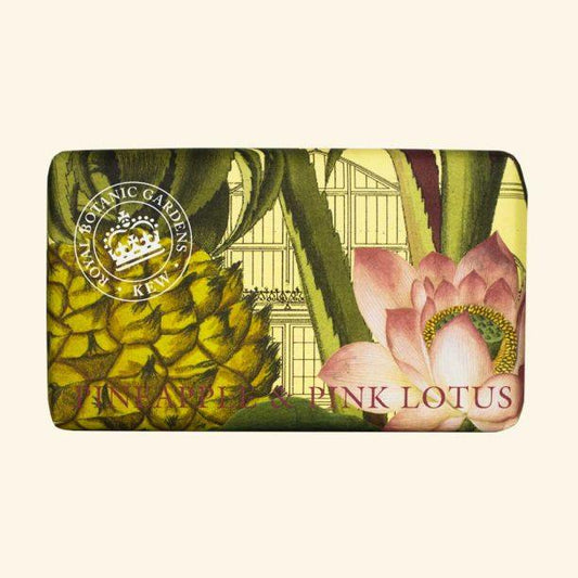 Kew Gardens Pineapple and Pink Lotus Soap - 240g - RUTHERFORD & Co