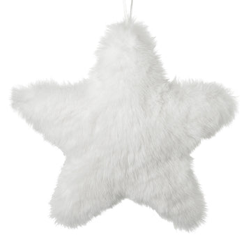 White Fabric Fluffy Star Large
