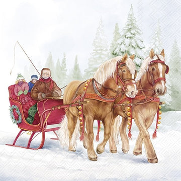 Lunch Napkins/Winter Sleigh Ride