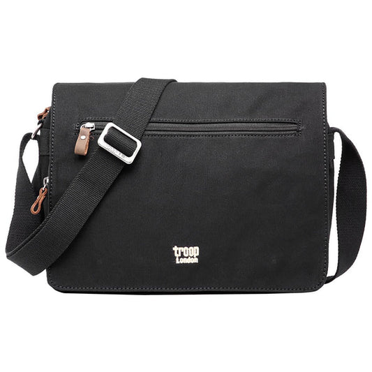 L1577 Troop London Classic Messenger Bag (Medium) Charcoal