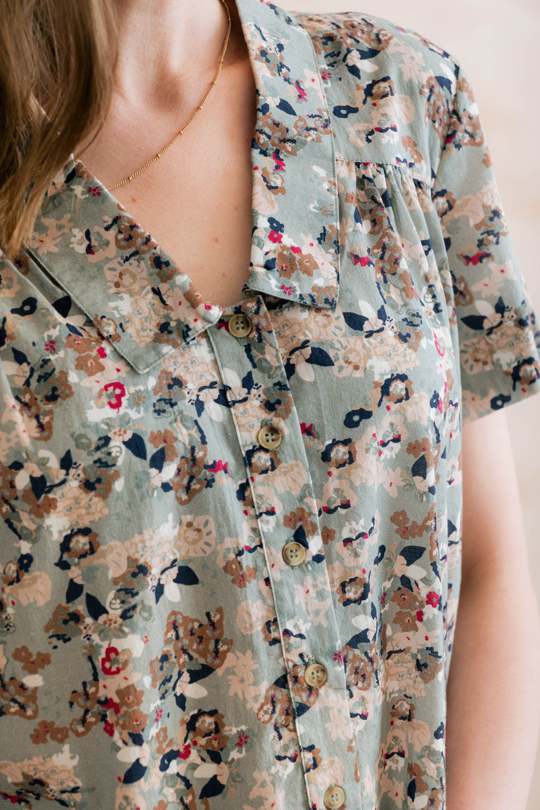 Lowlands Blouse Yarrow Ocean