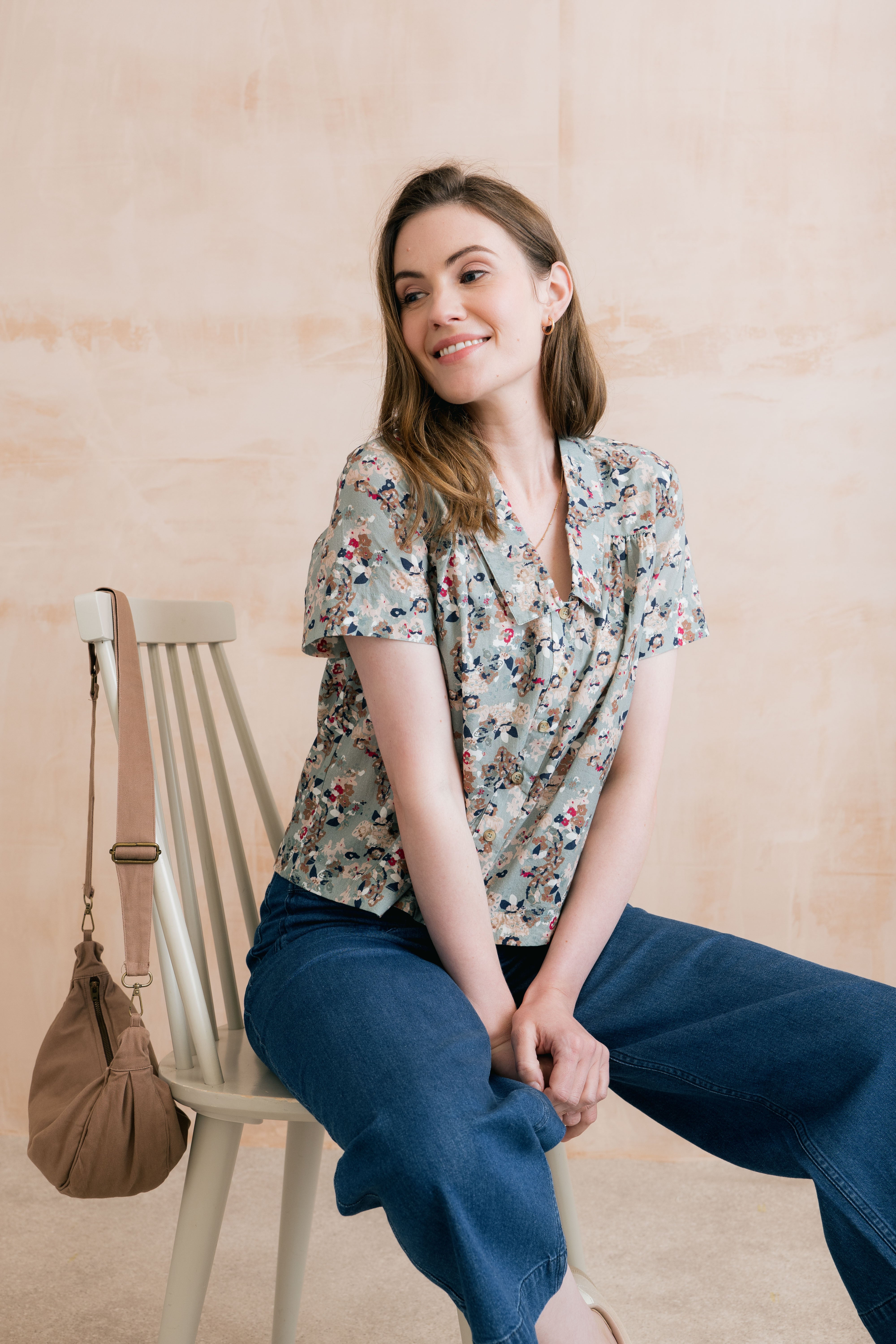 Lowlands Blouse Yarrow Ocean
