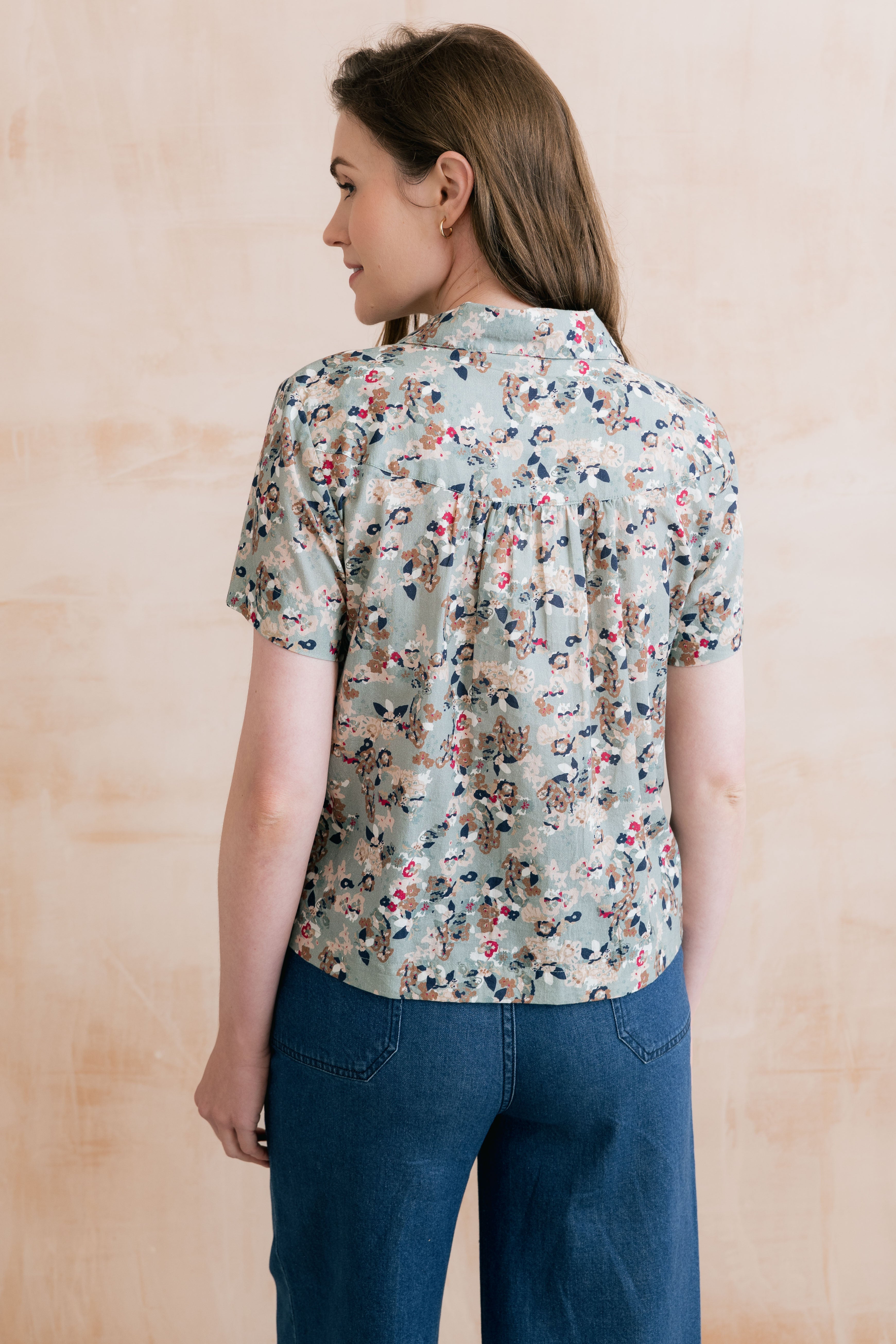 Lowlands Blouse Yarrow Ocean