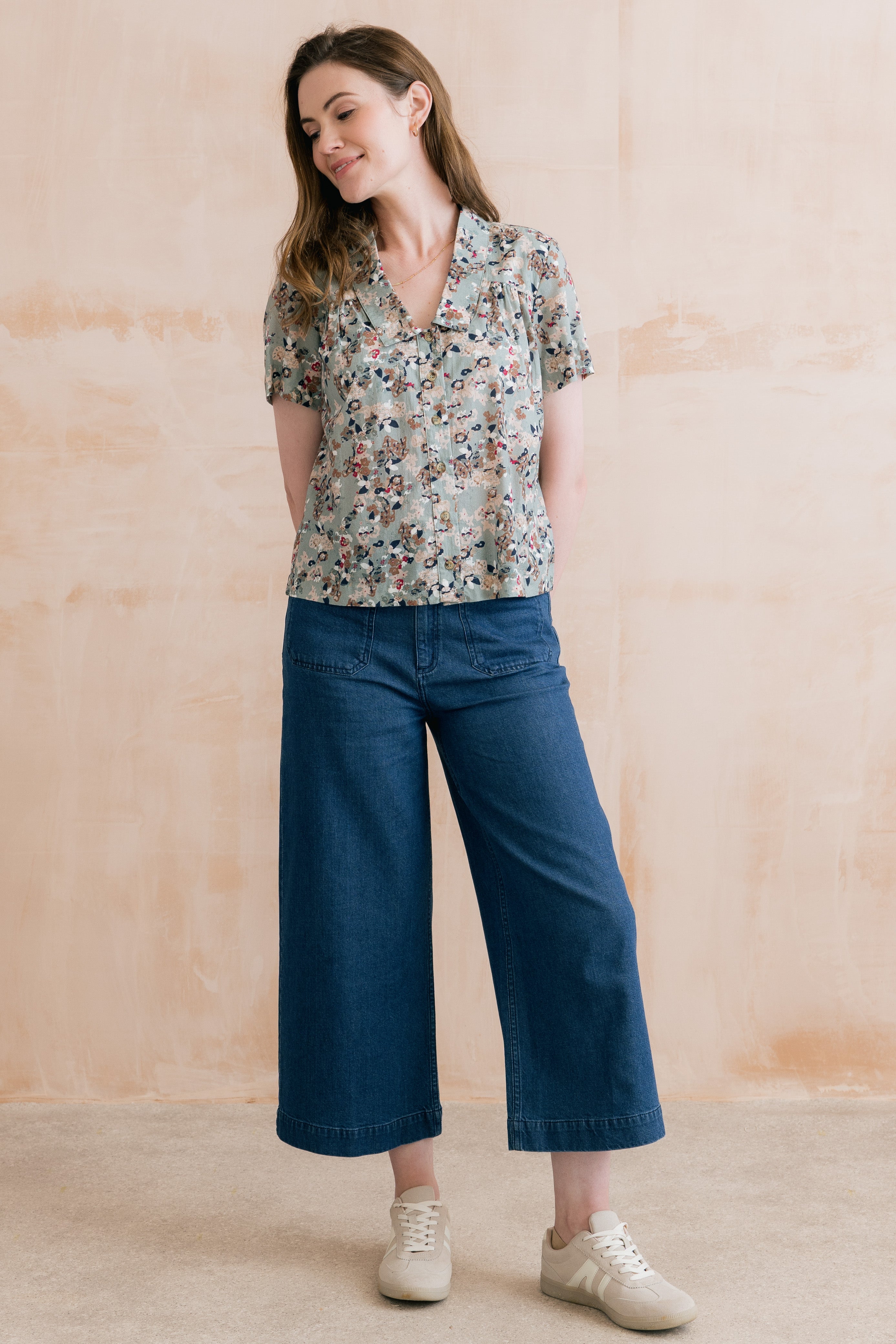 Lowlands Blouse Yarrow Ocean