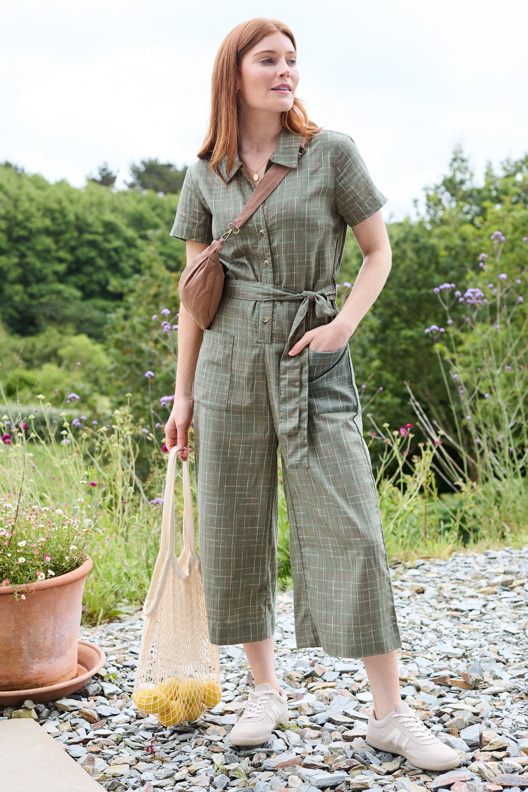 Josie Jumpsuit Multi Colour Check Multi