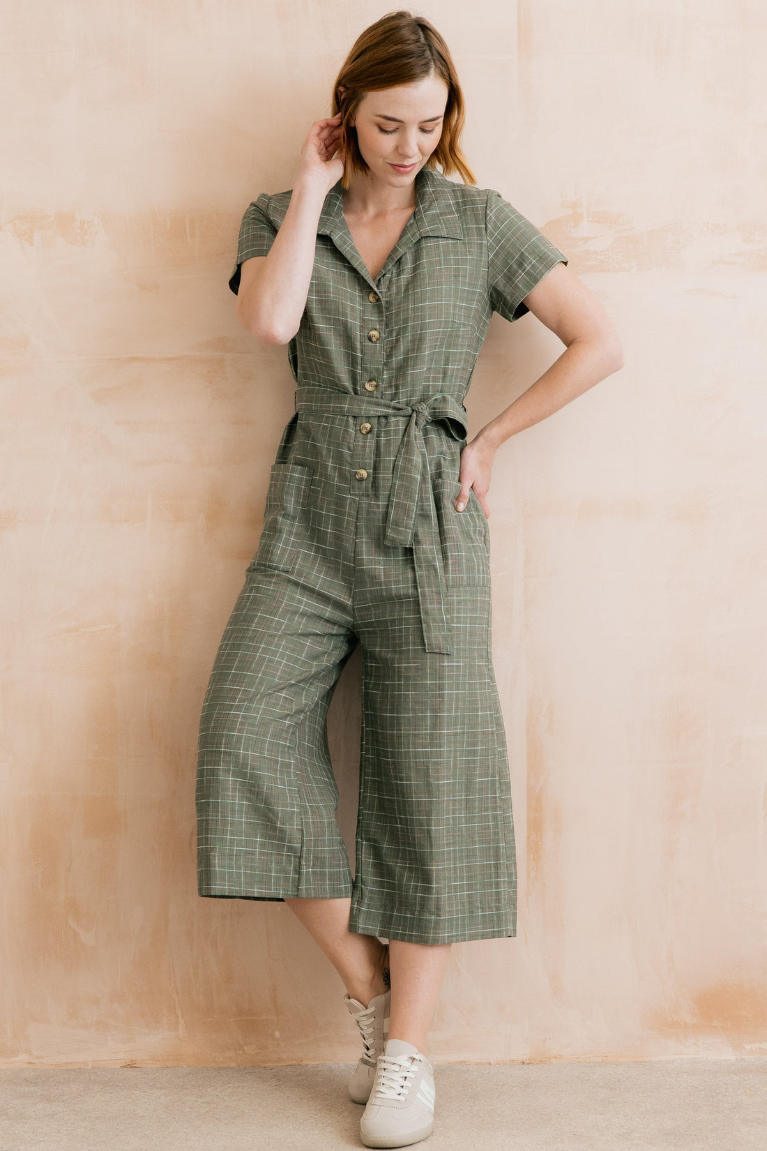 Josie Jumpsuit Multi Colour Check Multi