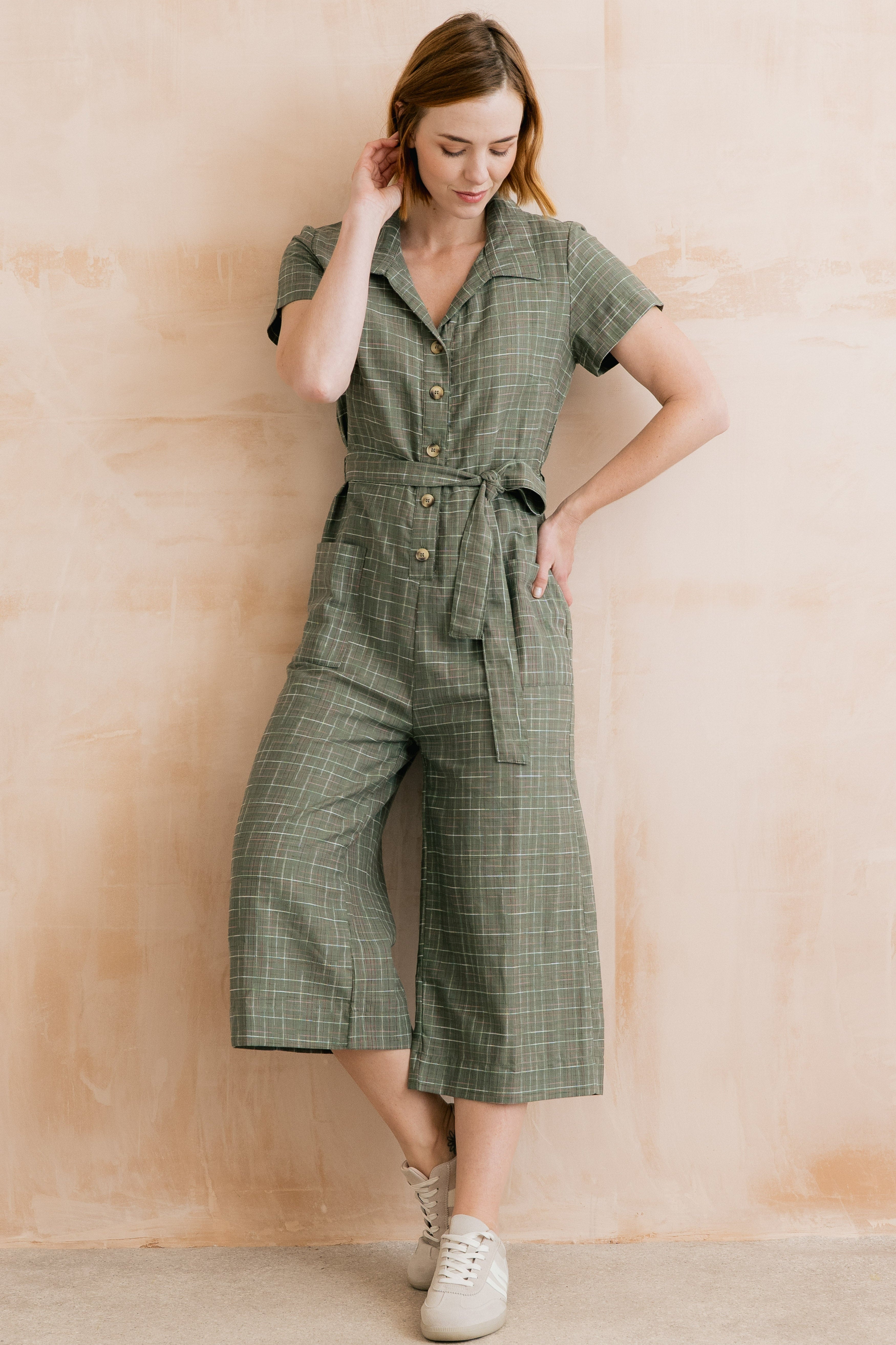 Josie Jumpsuit Multi Colour Check Multi