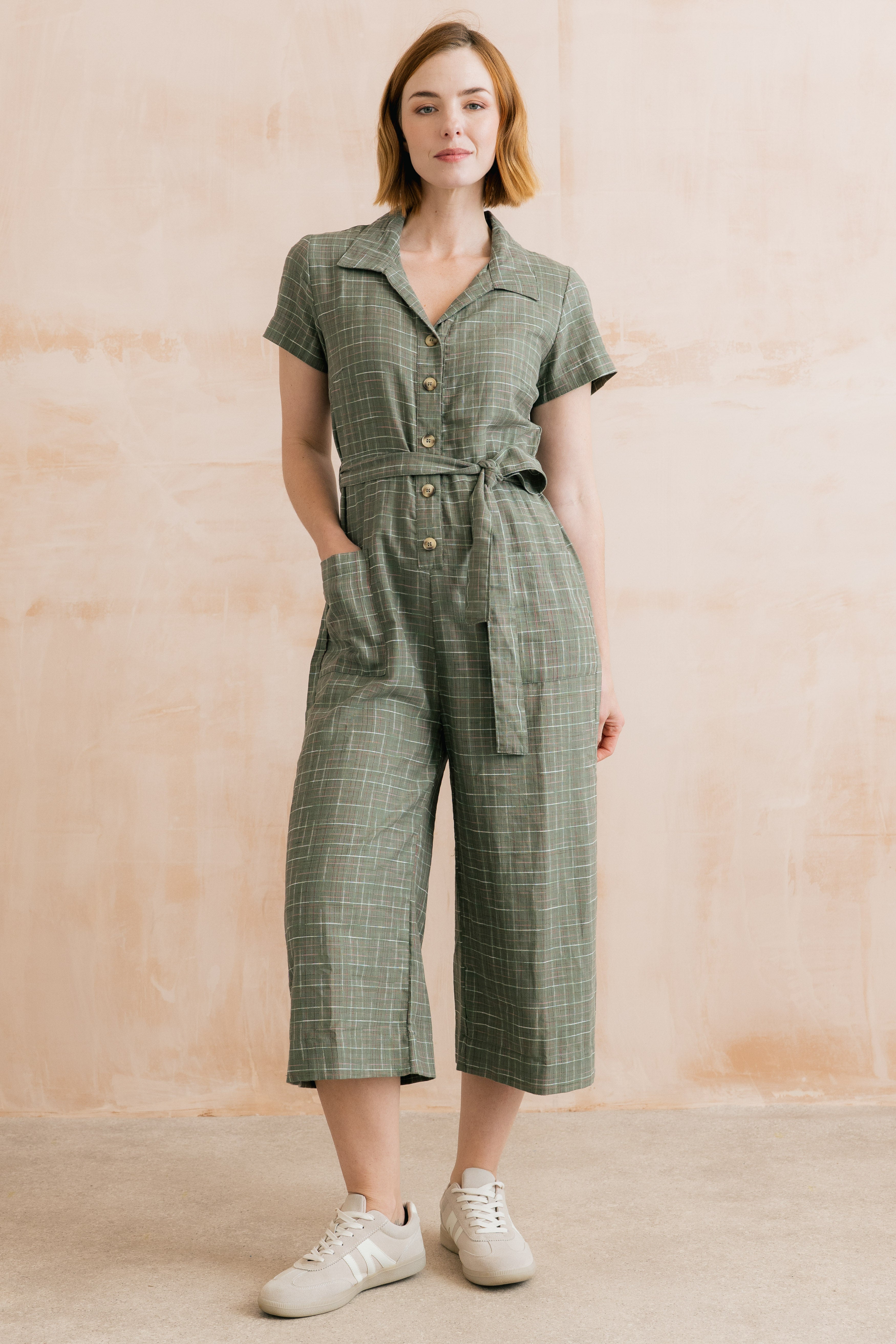 Josie Jumpsuit Multi Colour Check Multi