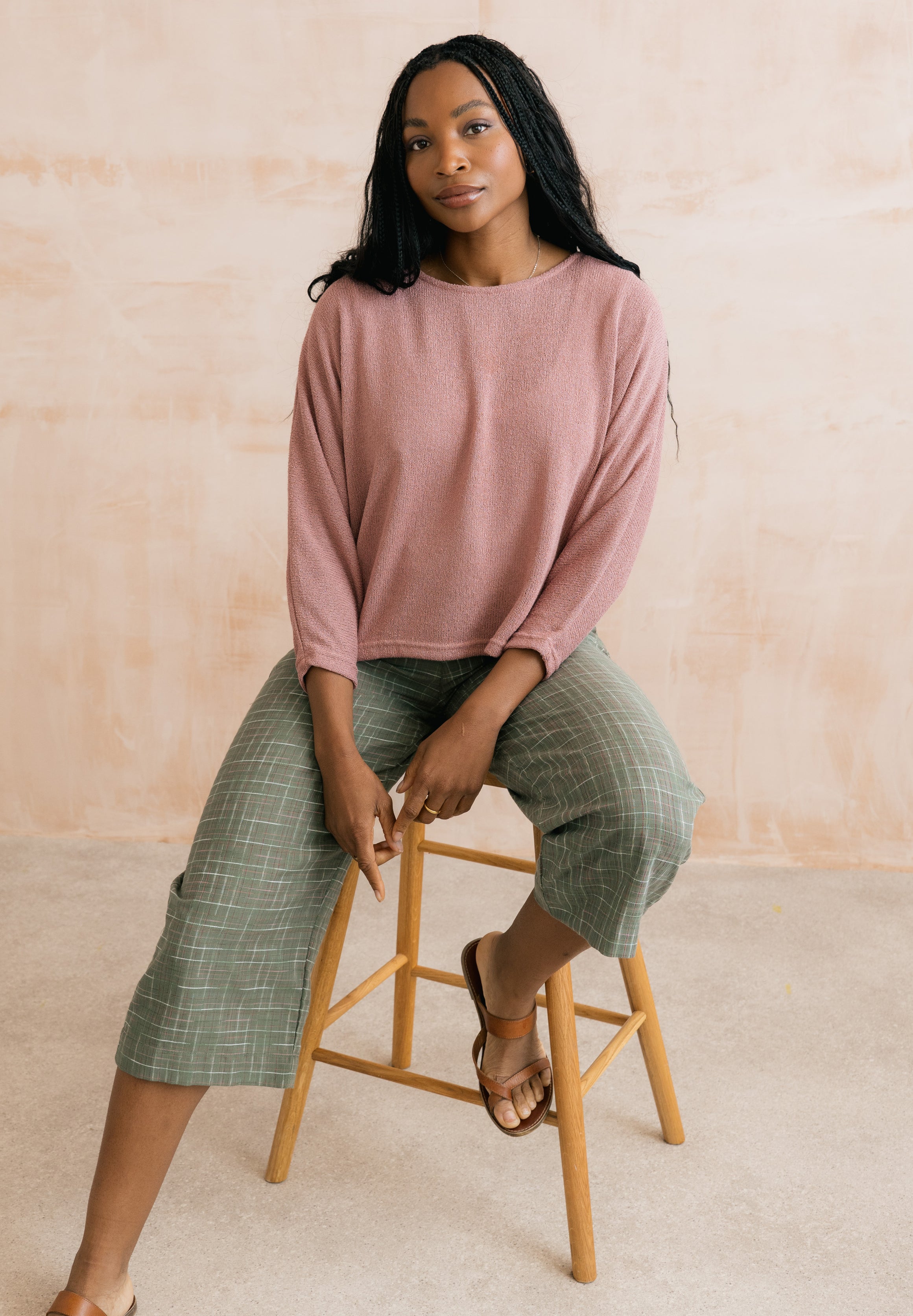 Greta Trouser Multi Colour Check Multi