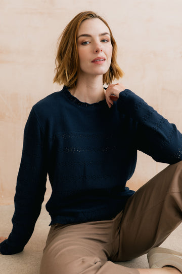 Rosie Jumper Organic Cotton Navy