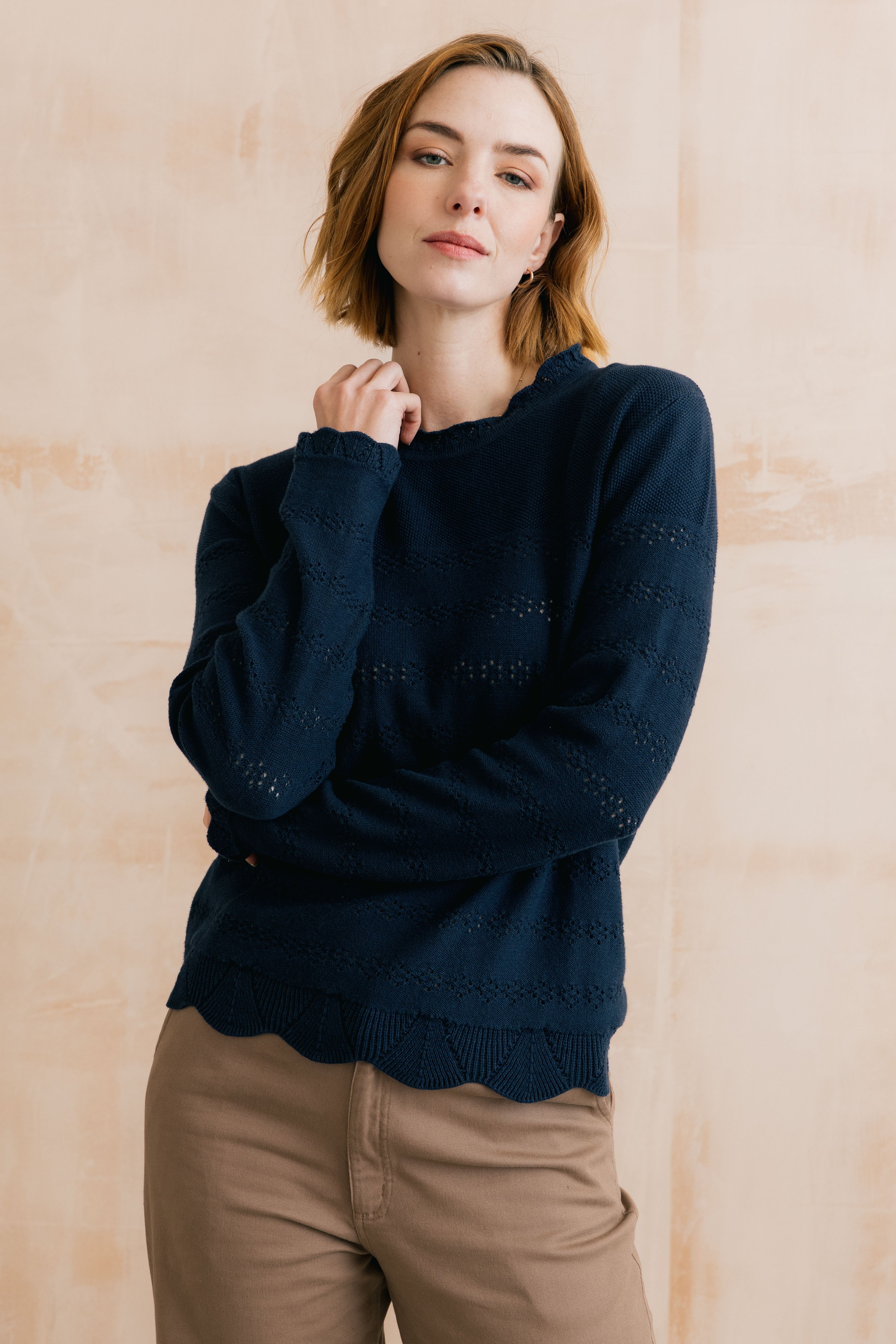 Rosie Jumper Organic Cotton Navy