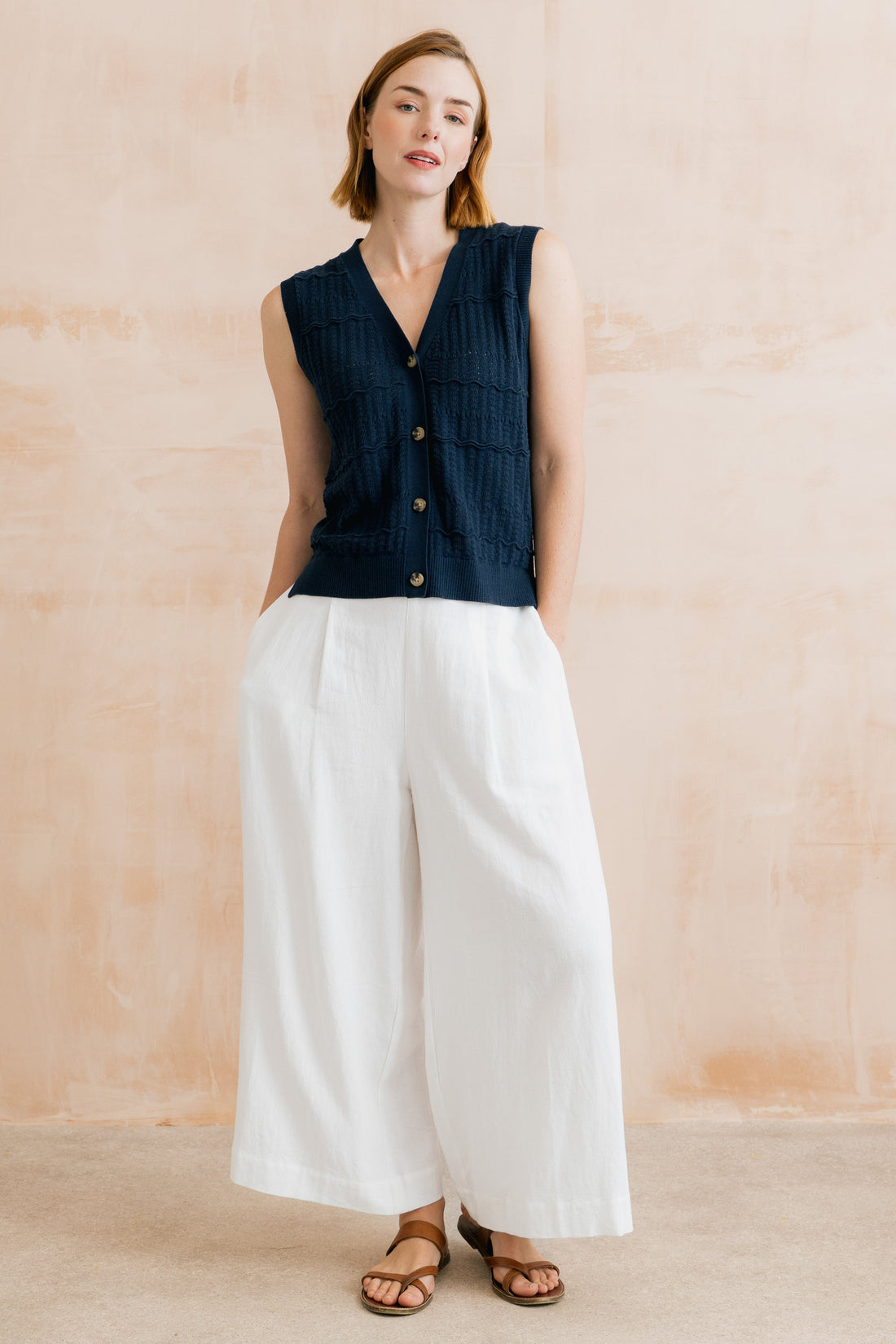 Sophie Tank Organic Cotton Navy