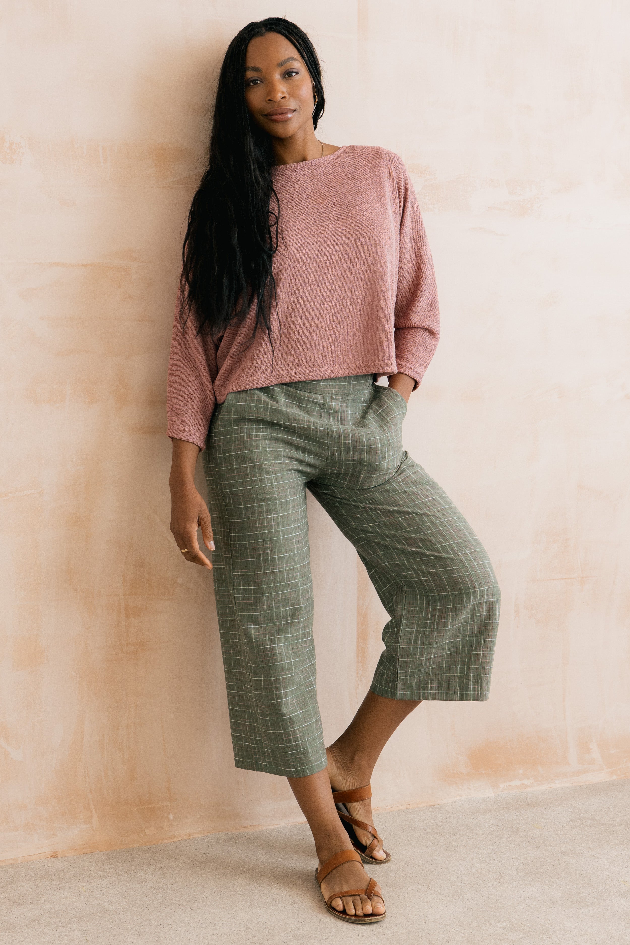 Penny Jumper Plain Knit Antique Pink