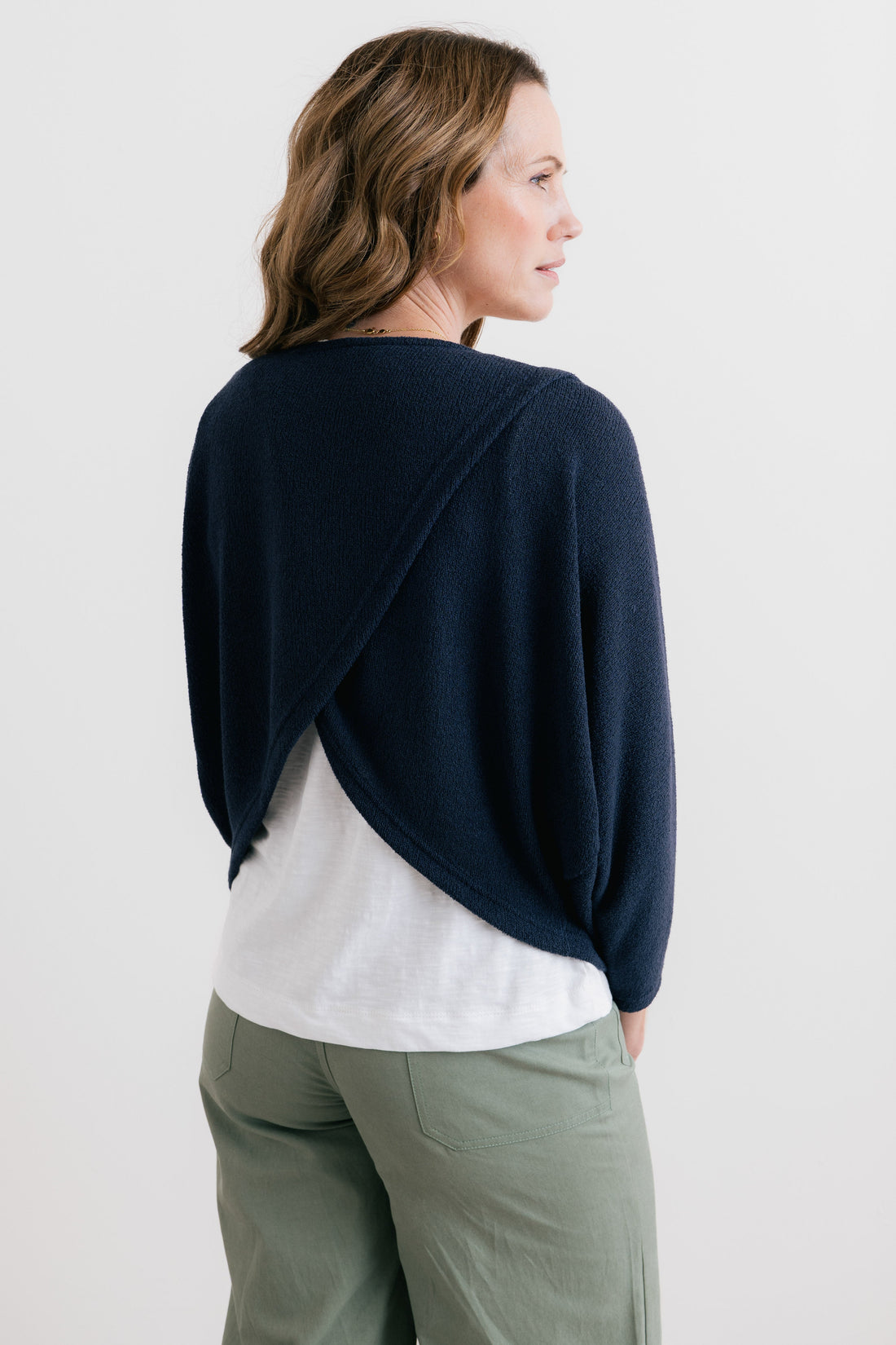 Penny Jumper Plain Knit Navy