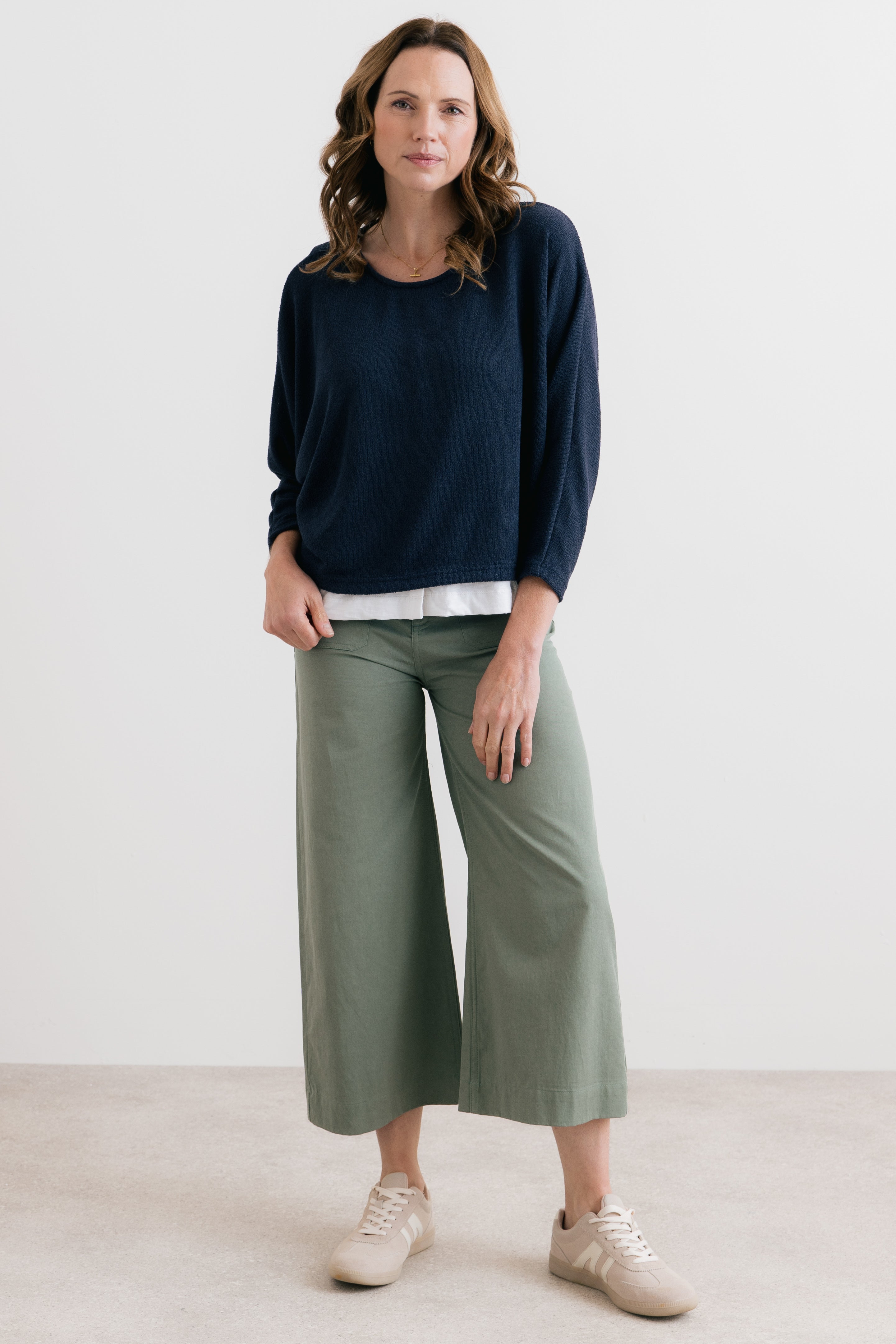 Penny Jumper Plain Knit Navy