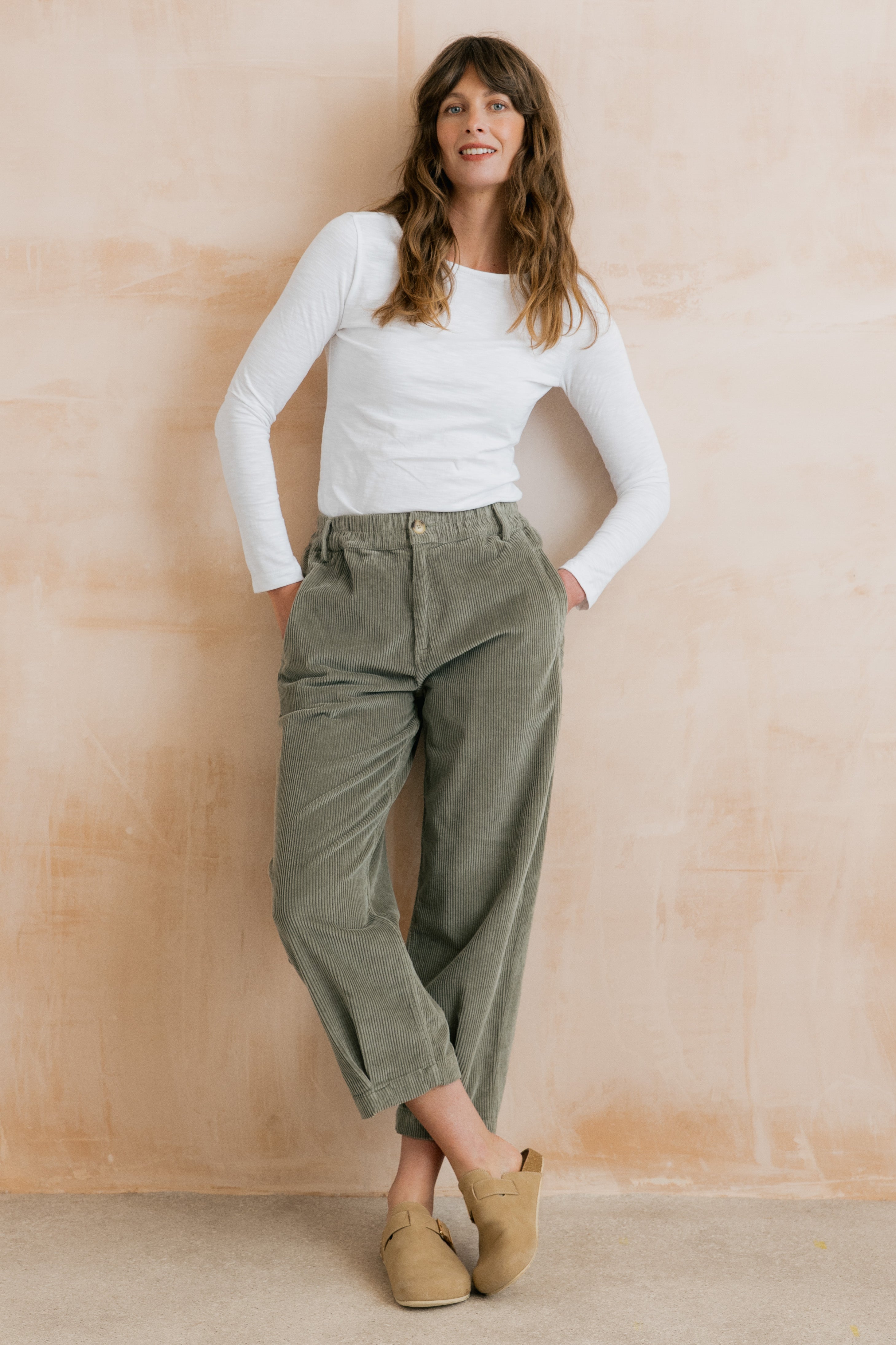 Monica Organic Cotton Jersey Top White