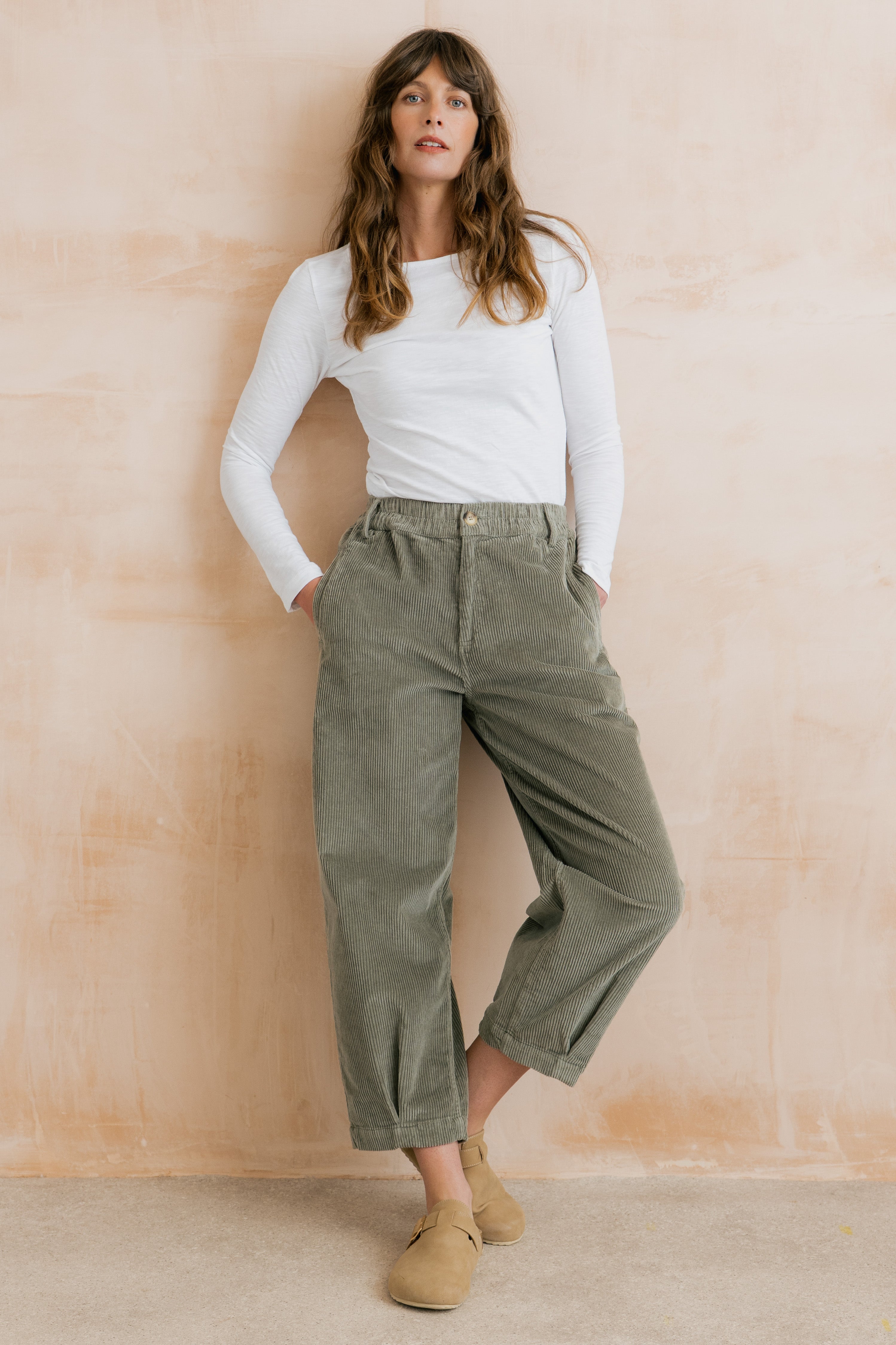 Monica Organic Cotton Jersey Top White