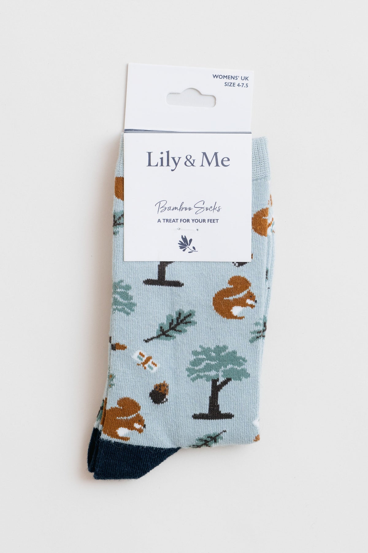 Woodland Friends Socks And Jazz Squirrel Keyring Giftbox