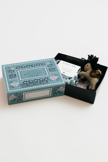 Folk Horse Socks And Horse Friends Keyring Giftbox