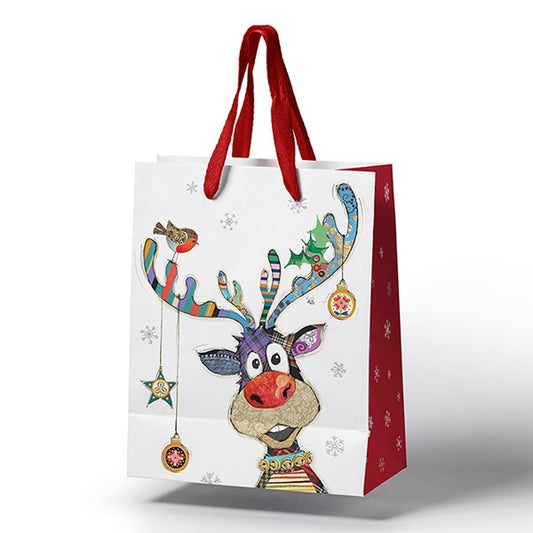 Xmas Bug Art Gift Bag Rudolph
